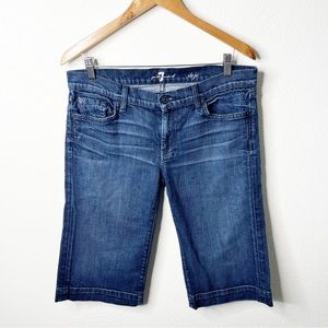 7 For All Mankind Dojo Bermuda Capri Jeans Womens Size 30